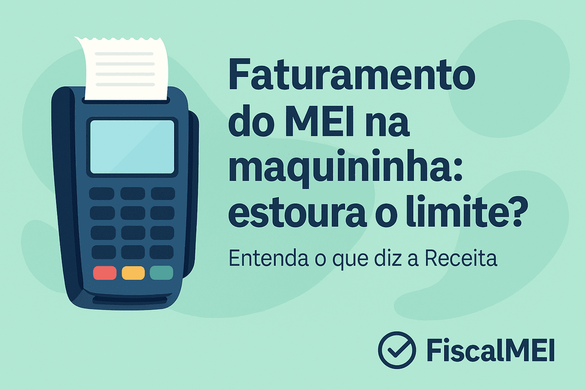 Faturamento do MEI na maquininha: estoura o limite?